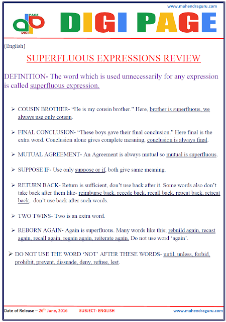 Digi Page-Superfluous Expressions