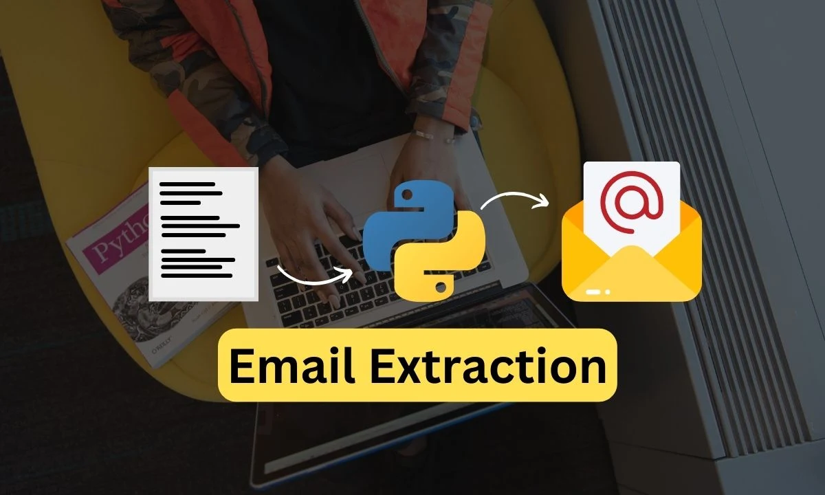 Email Extration from text using python programming