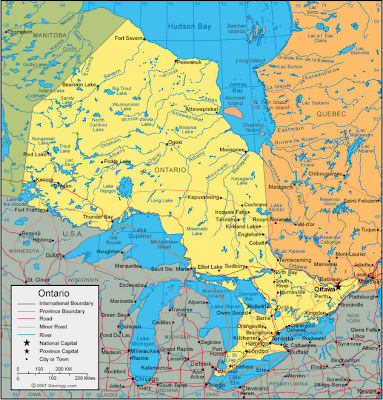 Ontario Regions Map