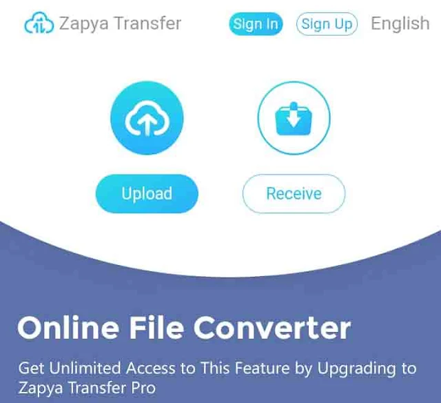 Thumnail File sharing zapya terbaru