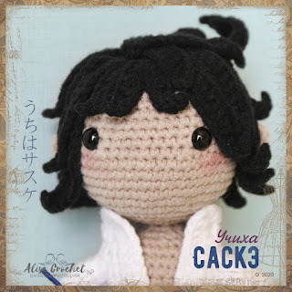 Аниме серия Наруто Саске Учиха кукла вязаная крючком амигуруми Anime Series Naruto Sasuke Uchiha Crochet Doll amigurumi アニメシリーズナルトサスケうちはかぎ針編み人形あみぐるみ