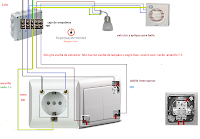 doble interruptor toma chuco extractor y punto luz baño