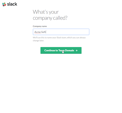 Slack - Décrire sa société