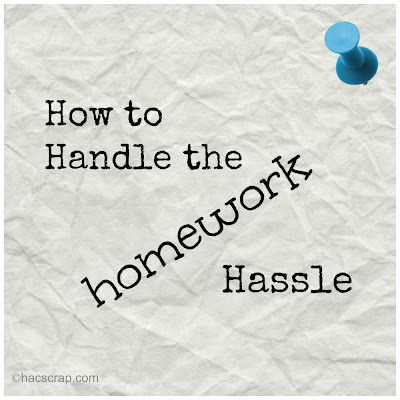 Handling Homework | My Scraps