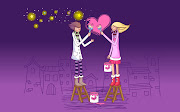 Fondos de Pantalla de AmorImágenes HD para San Valentin (pareja pinta un corazon san valentin imagenes para el dia del amor la amistad)