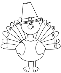 Printable Turkey Coloring Page For Kids