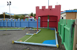 Crazy Golf course at Pontin's Prestatyn Sands holiday park