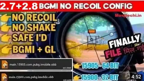 Bgmi 2.7 No recoil Config file Download Latest Updated 32bit & 64bit