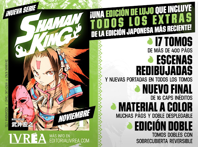 Ivréa licencia Shaman King de Hiroyuki Takei.