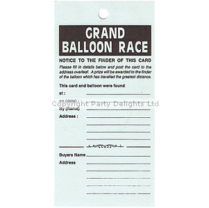 Balloon Race Labels