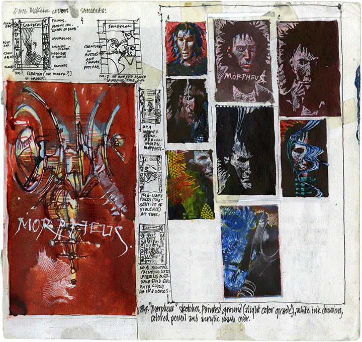 Labels Dave McKean Journal 58 Morpheus Sandman