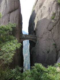 the bridge of immortals huangshan china