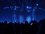 And because Norway won last year, the show is taking place at Telenor Arena . (stage from my seat)