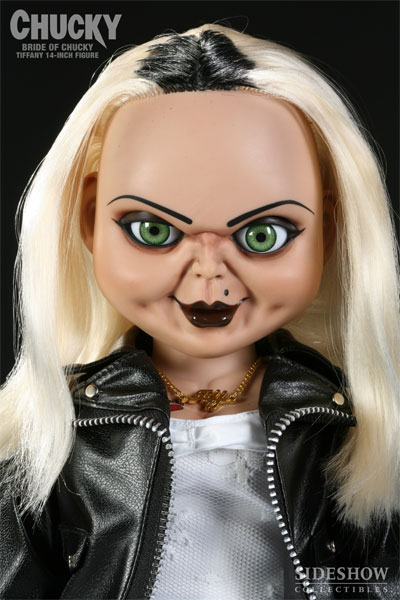 14 inch Sideshow Bride of Chucky Scarred Chucky and Tiffany