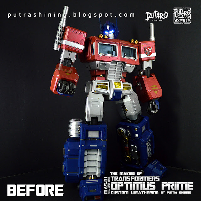 The Making Of Transformers Optimus Prime | MAS-01 Mega Action Series 18" | Customize Weathering by Putra Shining