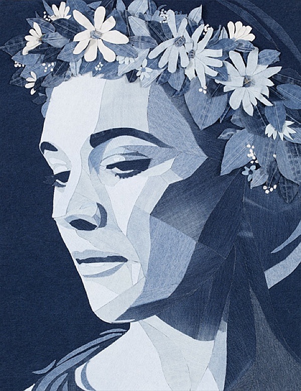 Artista Ian Berry cria incríveis imagens com jeans velhos 