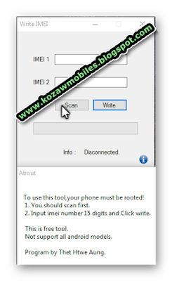 MTK IMEI Writer Tool (Need Root)