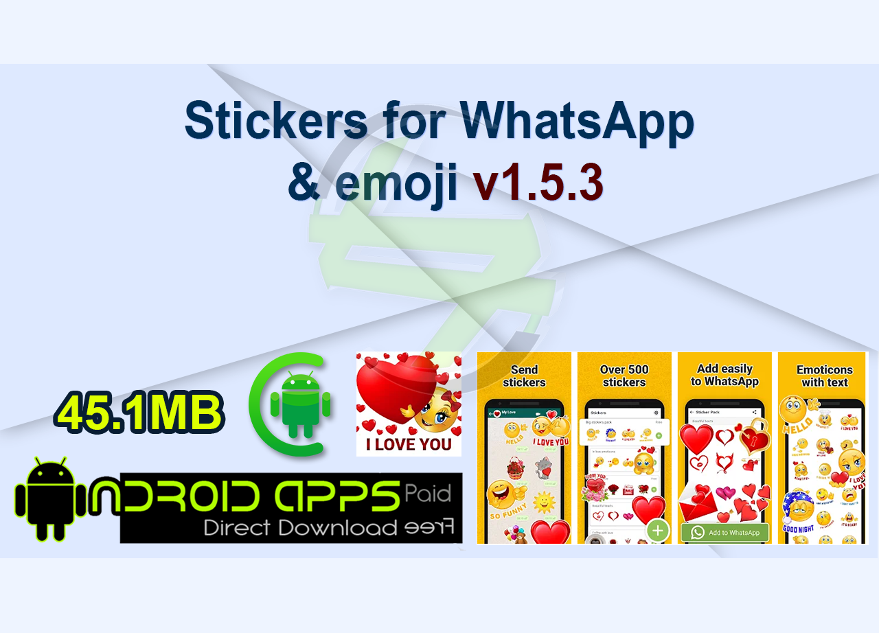 Stickers for WhatsApp & emoji v1.5.3