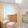 Grey And Blue Boy Nursery : 12 Unique Color Palettes For A Boy S Nursery That Aren T Blue : This room has relaxing grey wooden panels as an accent wall.