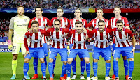 CLUB ATLÉTICO DE MADRID - Madrid, España - Temporada 2016-17 - Oblak, Savic, Gabi, Filipe Luis, Fernando Torres y Godín; Griezmann, Jaunfran, Saúl, Koke y Carrasco - ATLÉTICO DE MADRID 1 (Carrasco) BAYERN MUNICH 0 - 28/09/2016 - UEFA Champions League, fase de grupos - Madrid, estadio Vicente Calderón