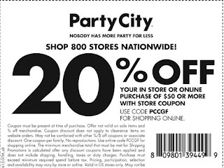 party city printable coupons