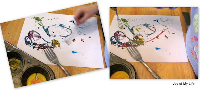 kids art easy textured paper