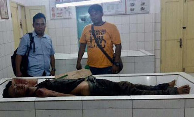 Jenazah warga Batubara yang merampok di Simalungun dan ditembak mati di Paluta saat berada di rumah sakit.