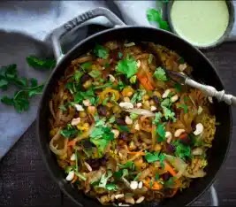 vegetarian biryani recipe with cilantro mint chutney،وصفة صلصة الكزبرة بالنعناع،طريقة عمل وصفة البرياني النباتي مع صلصة النعناع،طريقة عمل,وصفة,البرياني النباتي،صلصة النعناع،Cilantro Mint Chutney وصفة صلصة الكزبرة بالنعناع,Cilantro Mint Chutney،وصفة صلصة الكزبرة بالنعناع,vegetarian biryani recipe with cilantro mint chutneyK