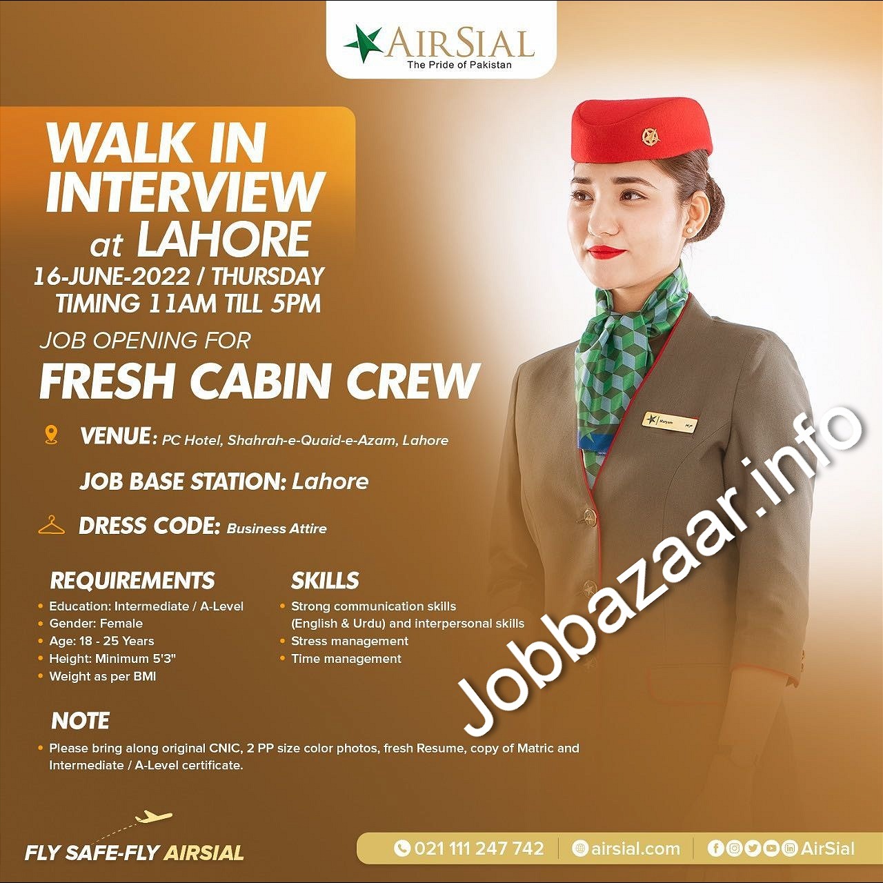 AirSial Cabin Crew Jobs 2022 | AirSial Air Hostess Jobs 2022