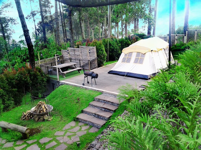 Aktivitas Camping dan berkemah Dusun Bambu Lembung