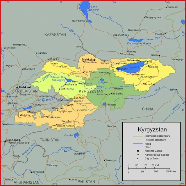 image: Kyrgyzstan Map HD