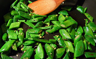 Beans Getting Seared in Skillet