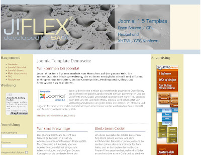 SWM J!FLEX - шаблон для Joomla 1.5