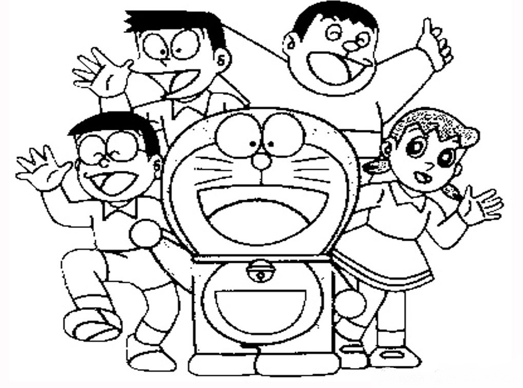  Koleksi Terbaru Gambar  Mewarnai Dora Emon  Gambar  Mewarnai