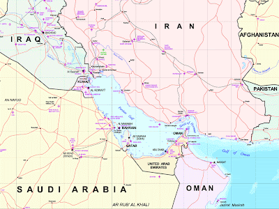 map of bahrain region. map collection Bahrain