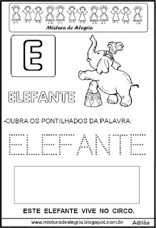 Bichonário desenho de elefante