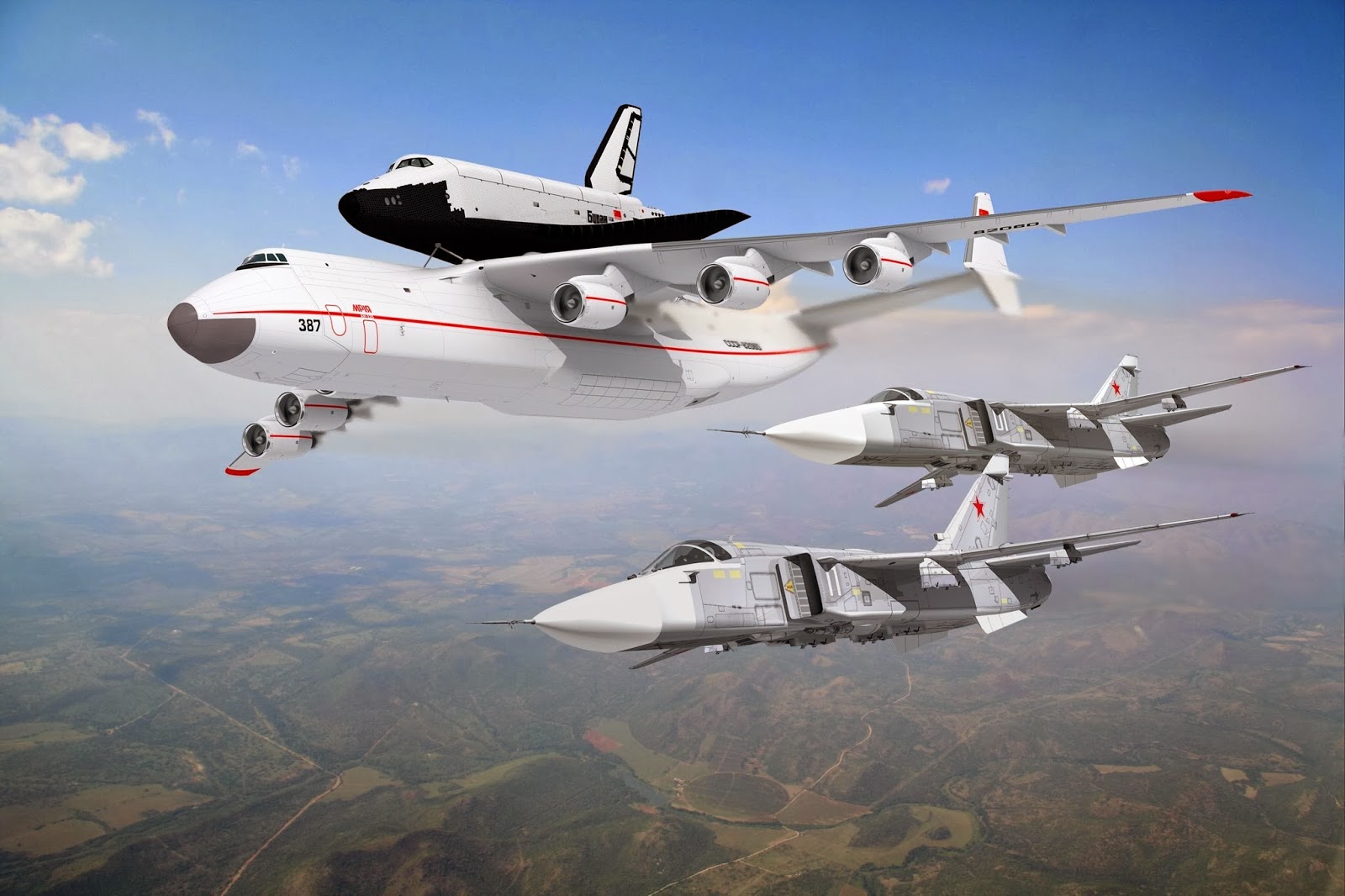 Antonov 225 Space Shuttle