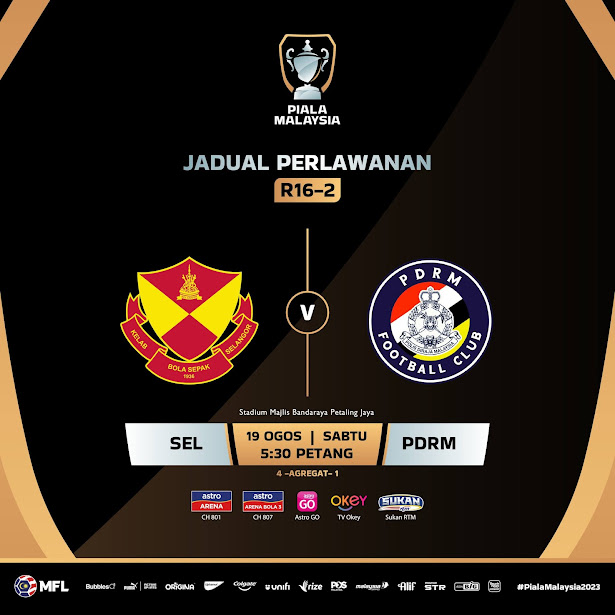 Live Streaming Selangor vs PDRM 19.8.2023