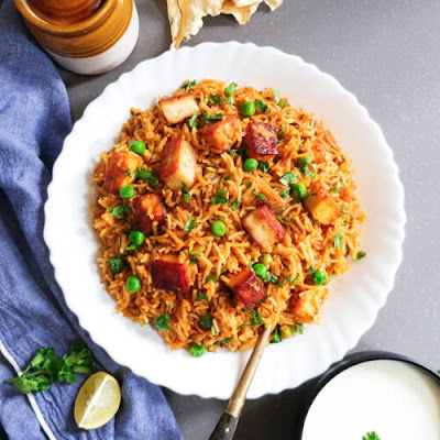 पनीर पुलाव Simple Indian (Paneer Rice) Recipe