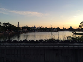 disney world epcot sunset 