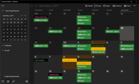 Windowsin kalenterisovellus