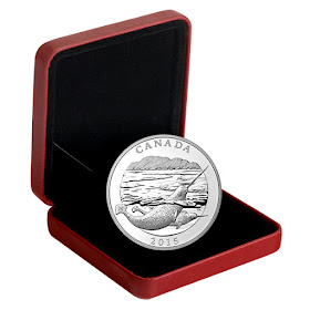 Canada 125 Dollars Half Kilogram Fine Silver Coin Box 2015 The Narwhal