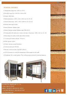 CCK-25/6800, Climatic Chamber for tests of EXTERNAL THERMAL INSULATION COMPOSITE SYSTEMS (ETICS) WITH RENDERING acc. With ETAG.004)
