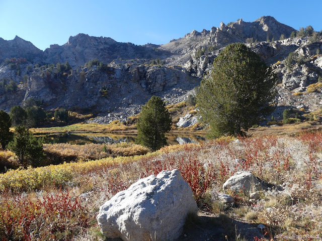 14: lake below rocks