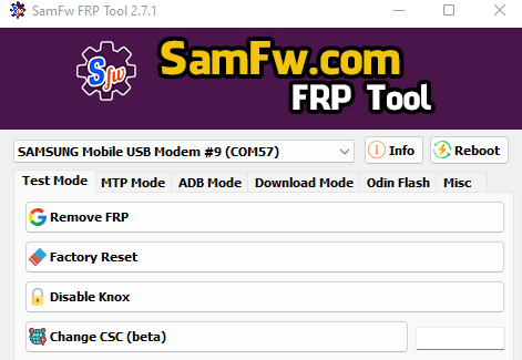 Samfw Frp Tool 2.71 Latest Version Added New Option