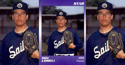 Mike Lomeli 1990 Erie Sailors card