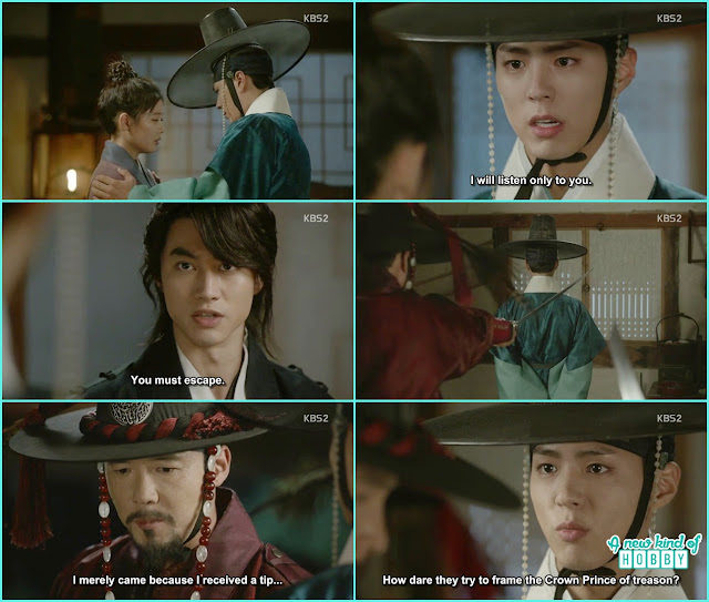  Crown Prince ask byung yun to take ra on to a safe place - Love In The Moonlight - Episode 15 Review (Eng Sub) - park bo gum & kim you jung 
