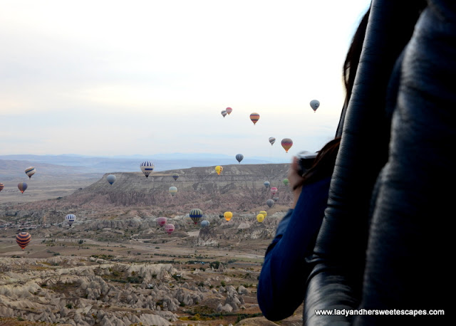 hot air balloon flights in Cappadocia