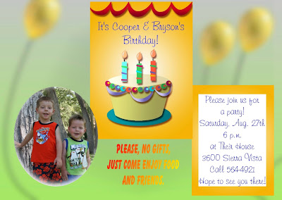 Printable birthday invitations