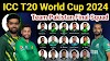 Pakistan's finalized T20 World Cup 2024 team